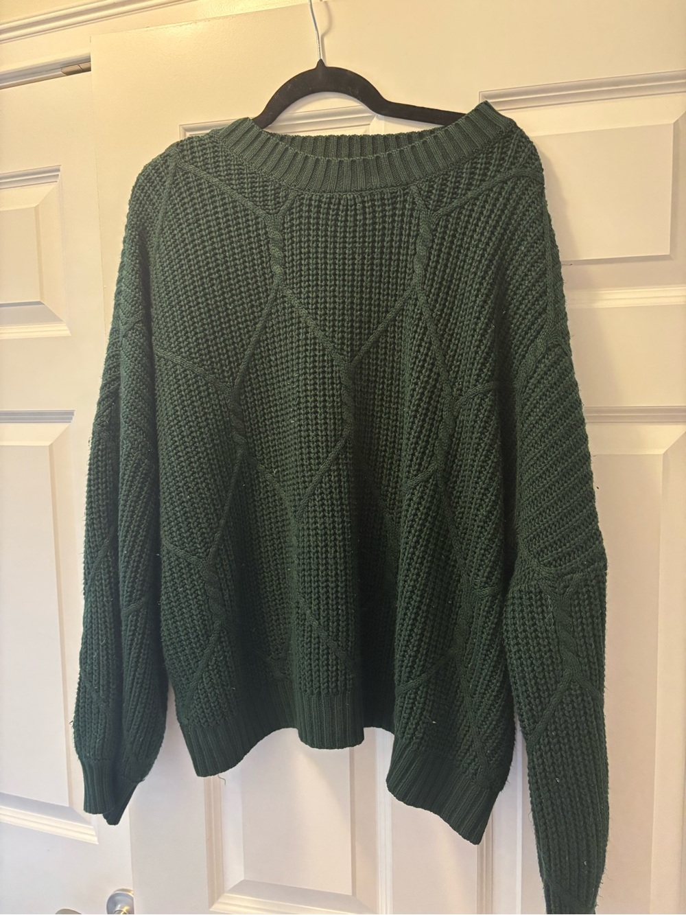 Grey Bandit Green Cable Knit Sweater